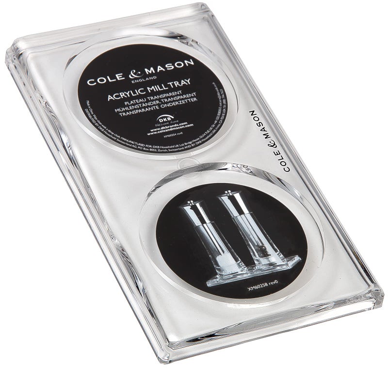 COLE & MASON صينية مطحنة الملح والفلفل من كول وميسون، أكريليك - Image 2